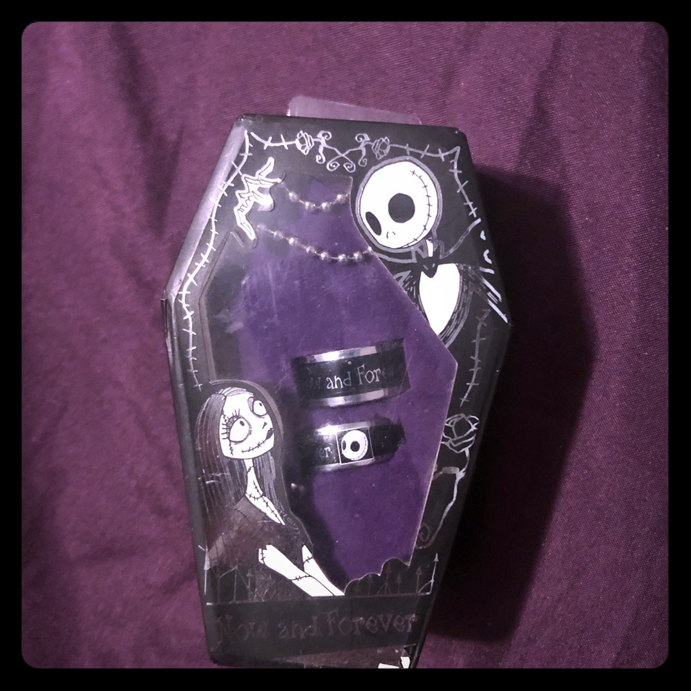 Disney Nightmare Before Christmas Necklace Rings